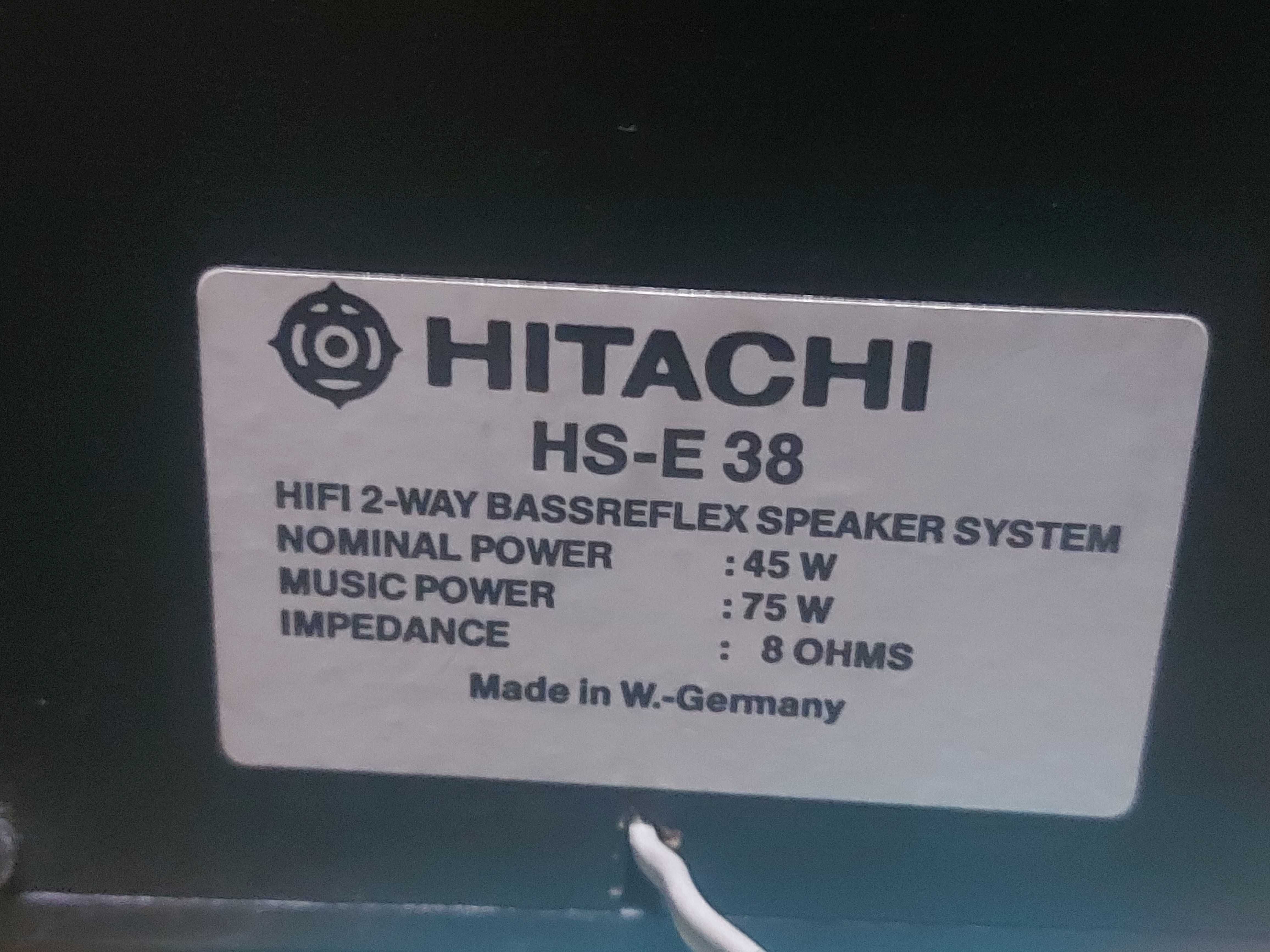 Hitachi HRD-MD28 & Htachi HS-E38 AM-FM Stereo Cassette Recorder & 2Way