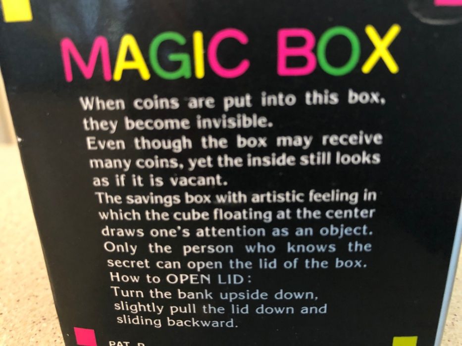 Magic box,jucarie