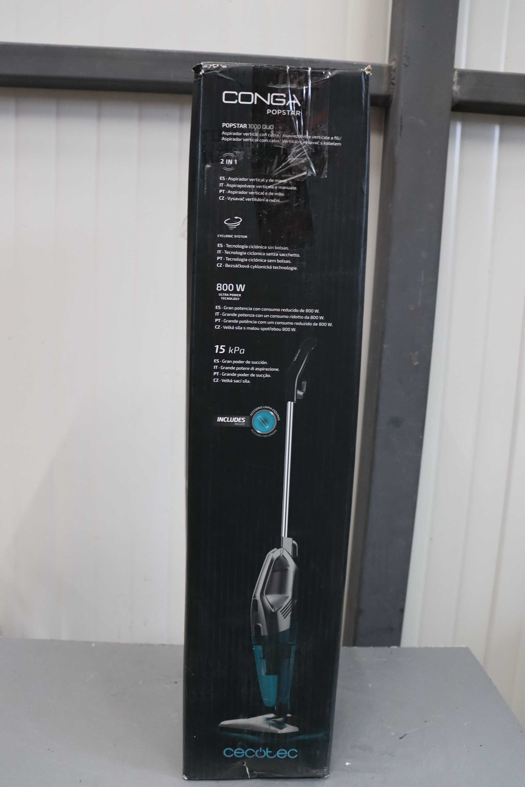 Прахосмукачка с дръжка Cecotec Conga PopStar 1000 Duo 800мл 15kPa 800W