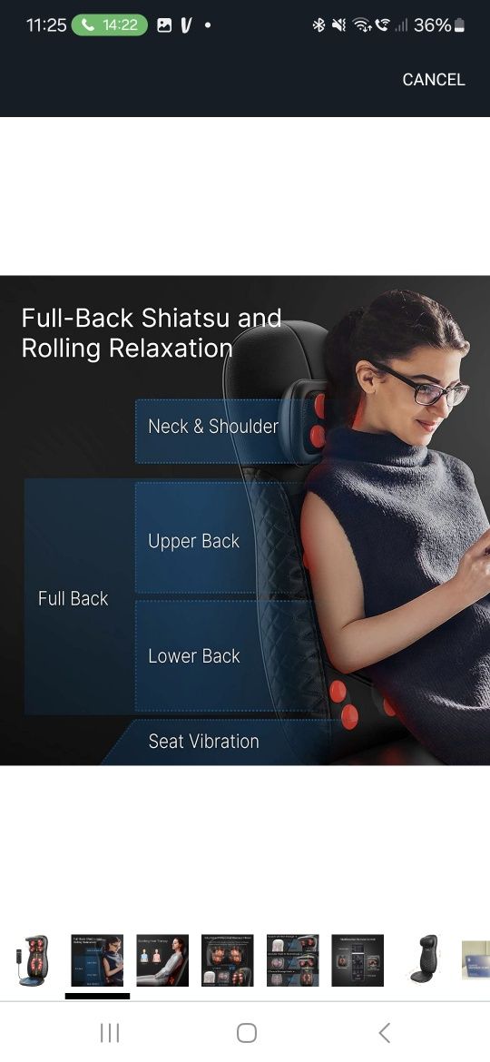 RENPHO Back Massager with Heat