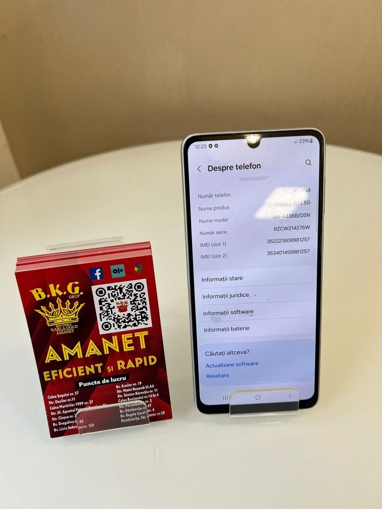 Samsung A33 5G Amanet BKG