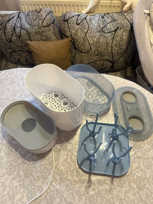 Електрически парен стерилизатор cangaroo + поставка за шишета