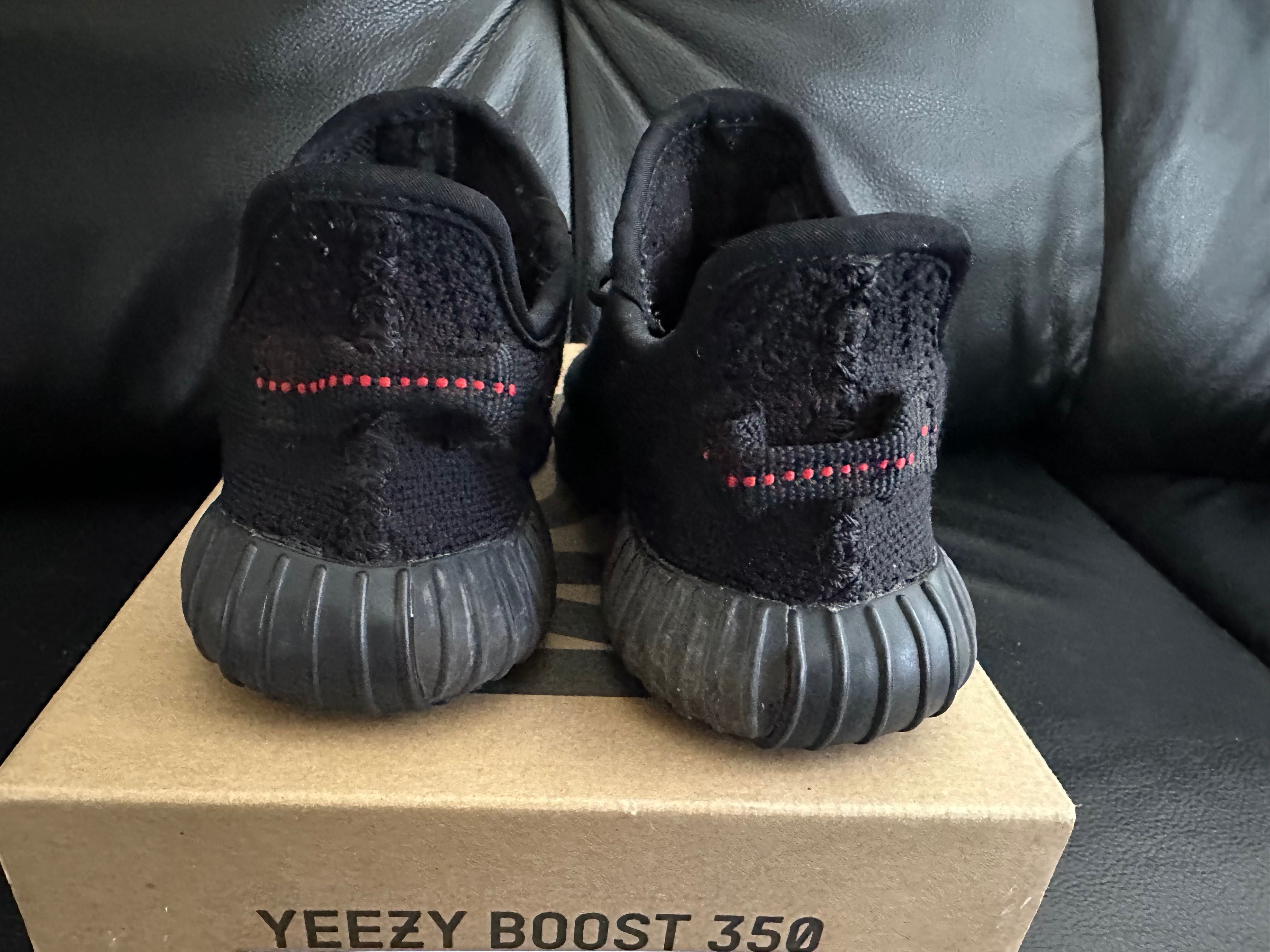 Yeezy 350 Black Red Infant Kids