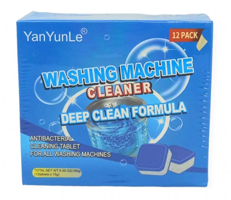Антибактериални таблетки за почистване на пералня 12 броя