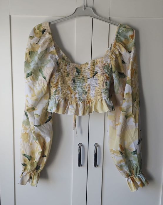 Bluza crop top de vara sexy print floral