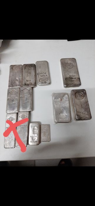 Lingou argint 1kg 8200 de lei fix