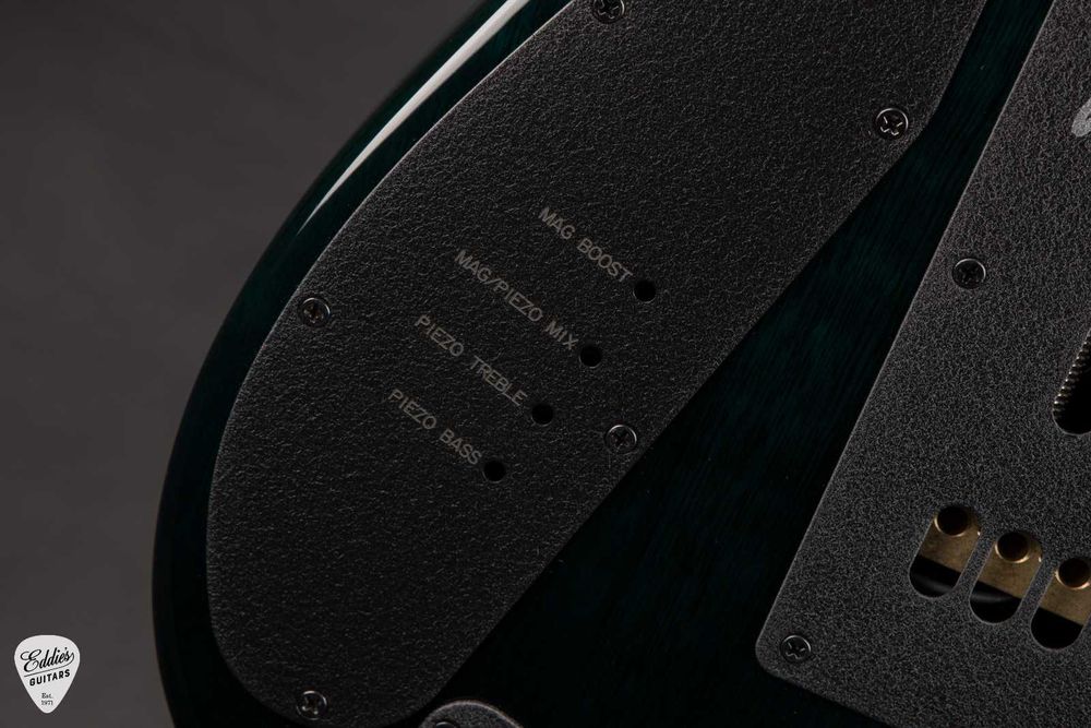 Ernie Ball Music Man JP15 Green Tiger eye Quilt!