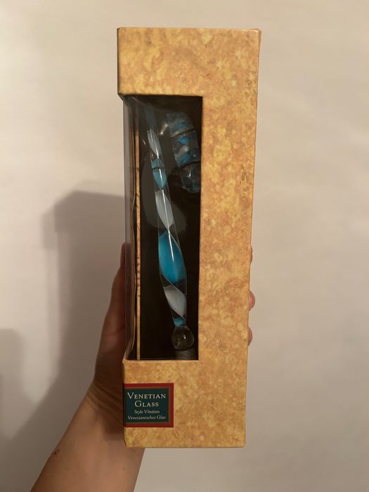 Stilou caligrafic sticlă venețiană– model rar MG111, colecție AM Musée