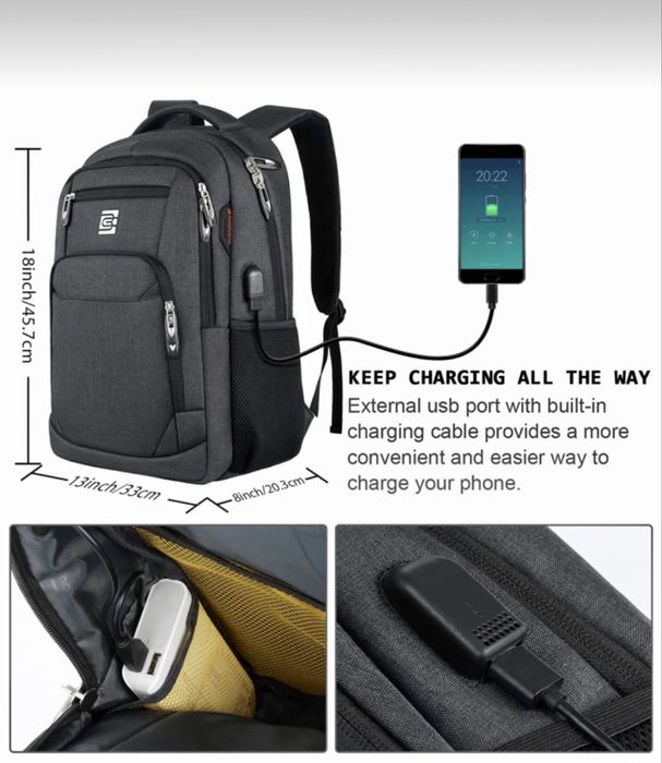 Туристическа и модерна раница за пътуване/Голям капацитет -15%Промоция