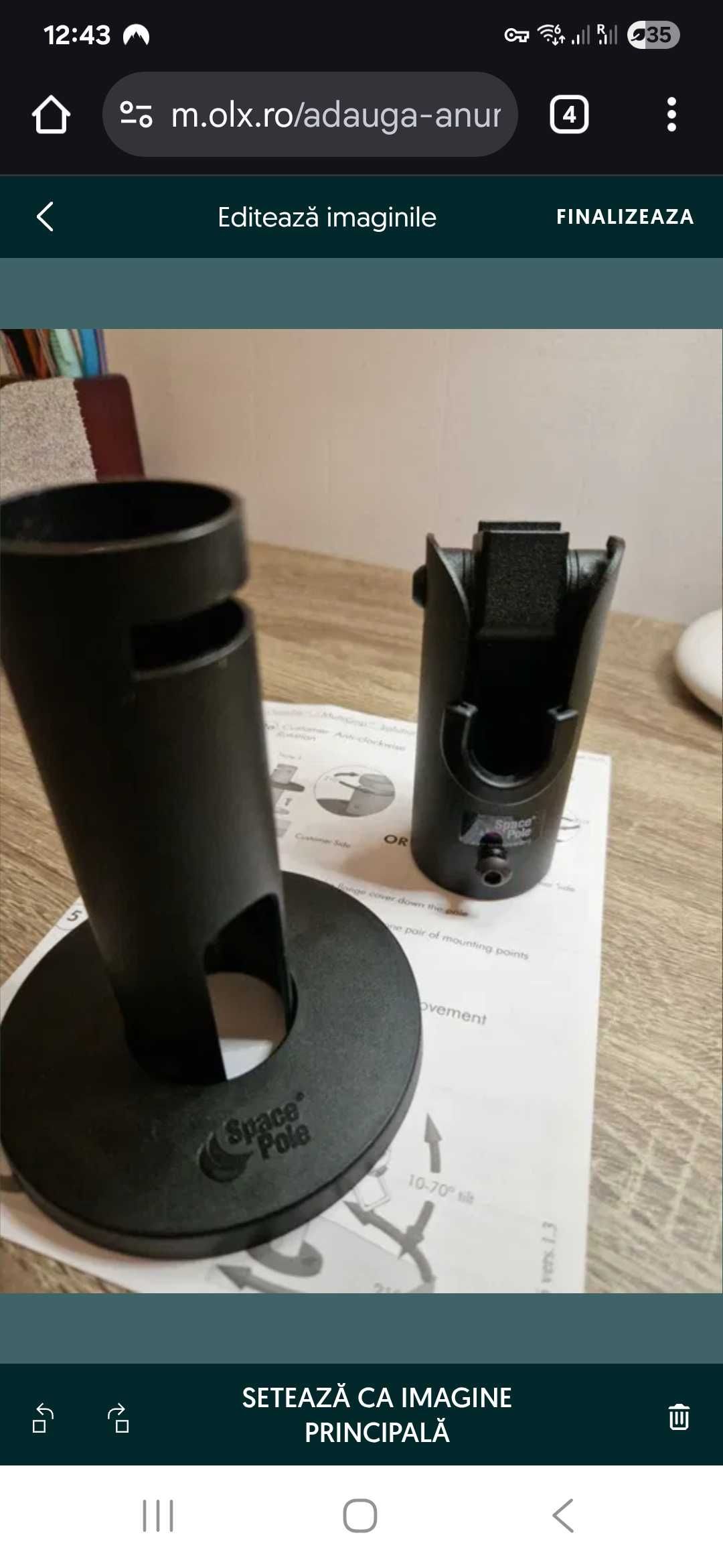Suport POS Space Pole Flx101-D-02