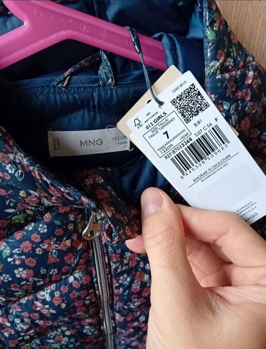 geaca noua iarna mango eleganta 7 8 ani, 122 cm