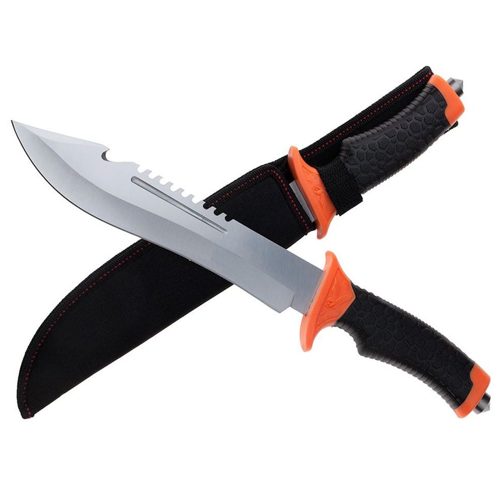 Cutit vanatoare IdeallStore®, Camping Helper, 36 cm, teaca inclusa