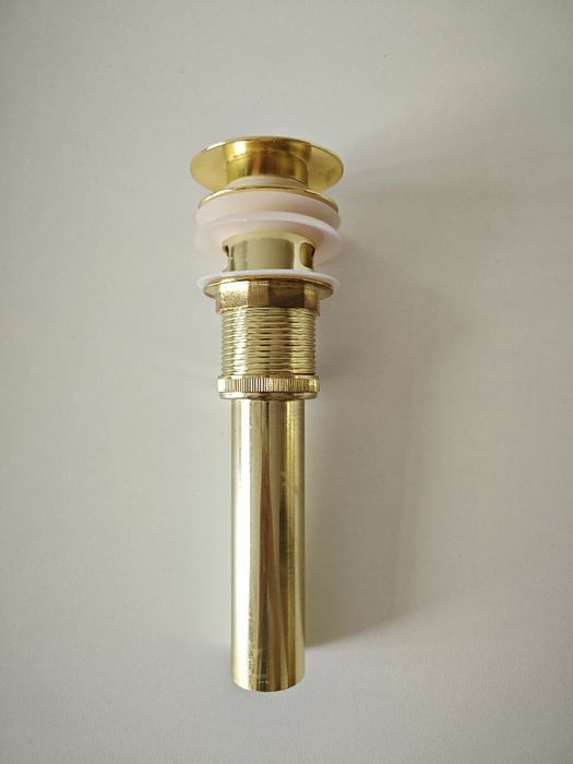 Для раковины Донный клапан сифон золотой