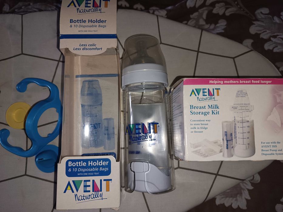Бутылочка Avent для кормления из пакетов для молокооотсоса
