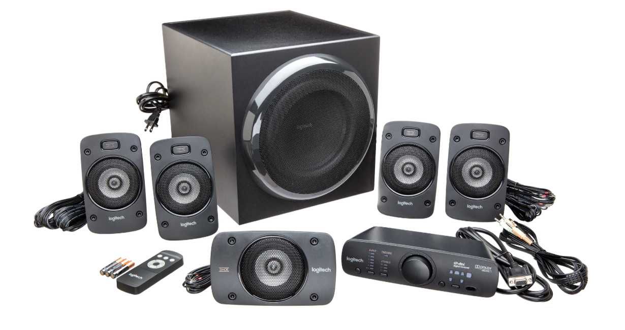 Sistem audio / Boxe Logitech 5.1 Z906, 500W RMS - Dolby, THX, 3D