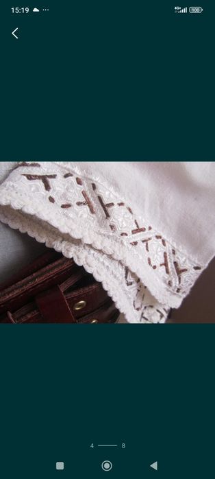 Ie de mire/ Cămașă tradițională de mire cu fir metalic