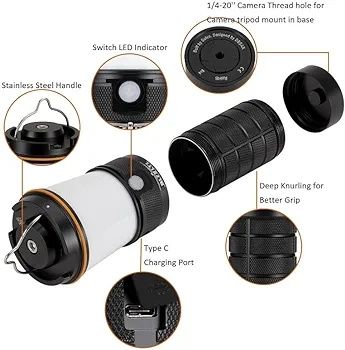 Акумулаторен фенер за къмпинг Sofirn BLF LT1, LED