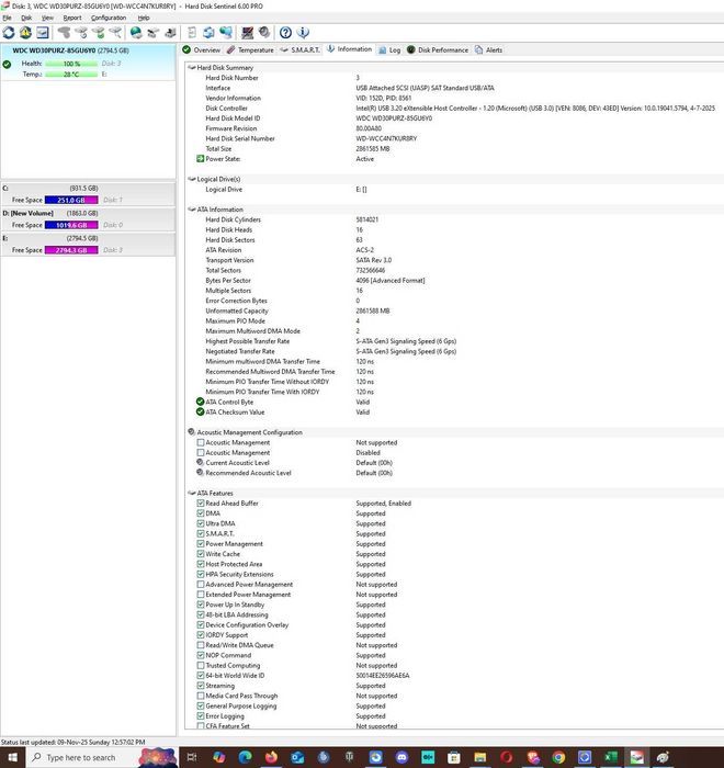 Hard disk desktop Western Digital WD Purple 3.5 3TB 64MB SATA3