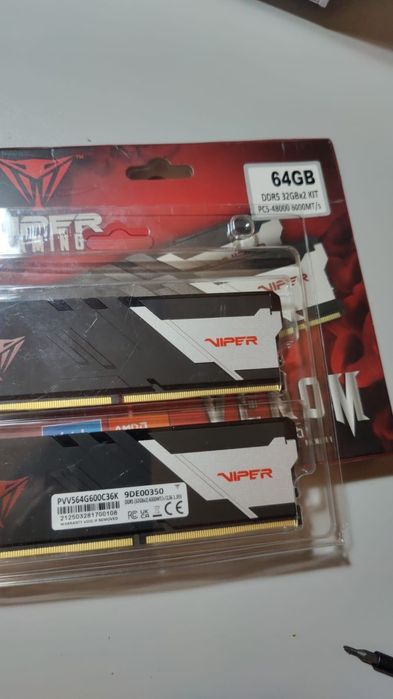 Kit memorie pc RAM Patriot Viper Venom 64GB(2x32GB),6000MHz DDR5-nou