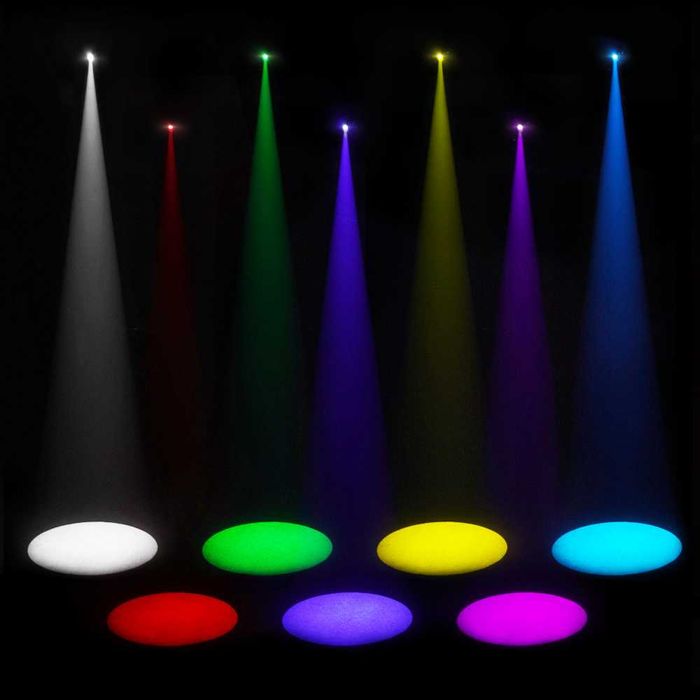 Movinghead Spot 160W LED cu ring light RGB (disco dj nunti evneimente)