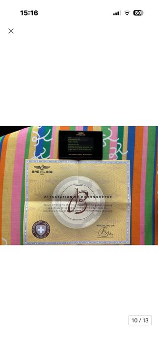 Ceas Breitling chronomat 44 original cu acte