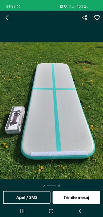 Saltea de gimnastica gomflabile de 3 metri