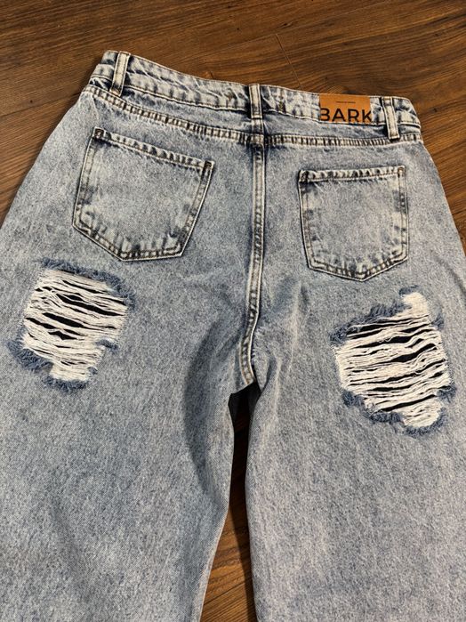 Дамски дънки с висока талия - L