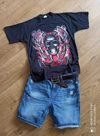 Маркови къси дънки и жестока тениска ръст 164