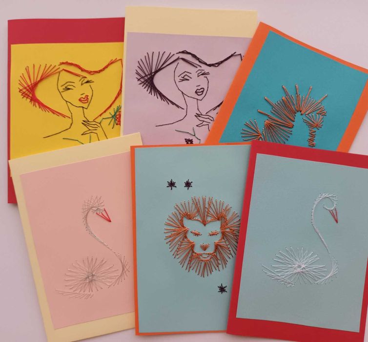 НОВИ шити картички ръчна изработка, 8лв за брой, Спиди/лично предаване