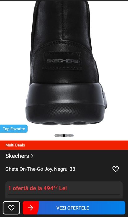 Ghete Skechers  NOI cu eticheta-On-The-Go Joy, Negru, 38