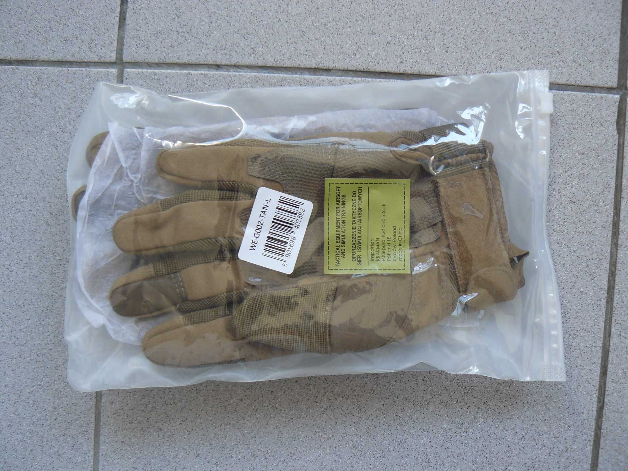 Manusi Tactice Asalt Military Gloves 8FIELDS, TAN, Noi,Marimi: L si XL