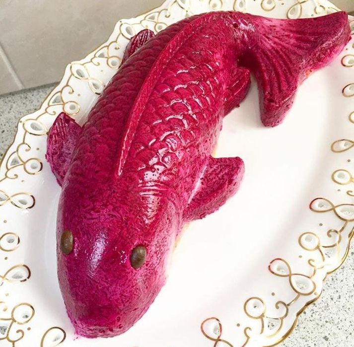 Форма для салата рыба