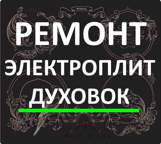 Ремонт электроплит, варочной поверхности, электроплиты, духовых шкафов