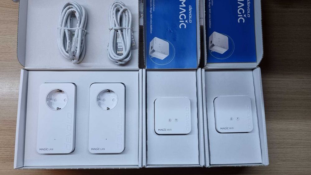 KIT 2 Buc PowerLan DEVOLO Magic 2 LAN + 2 Buc DEVOLO Magic mini 1 wifi