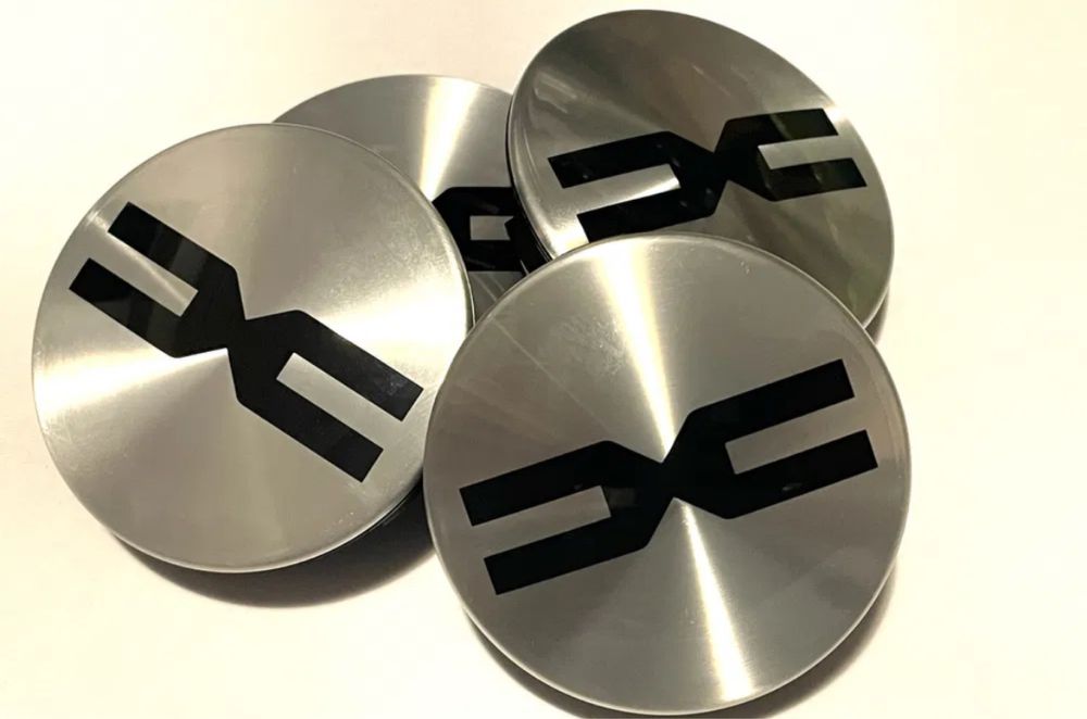 Set 4 Capace Dacia negre pentru jante aliaj