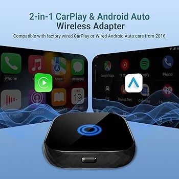 2-в-1 безжичен CarPlay адаптер и безжичен адаптер за Android Auto