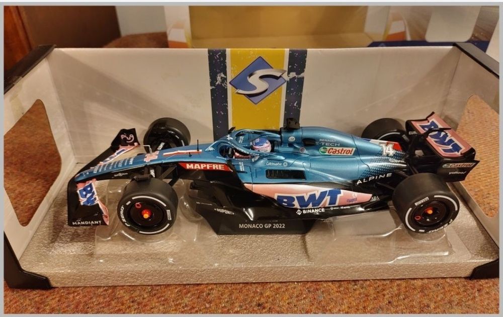 Machetă F1 Alpine 2022 Fernando Alonso 1:18