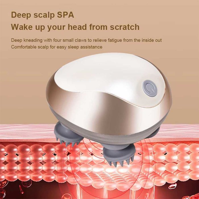 Аккумуляторная электрическая массажная щетка для головы