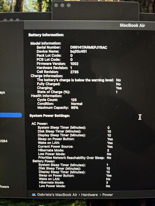 Macbook Air M1 8GB RAM 256 SSD Rose Gold