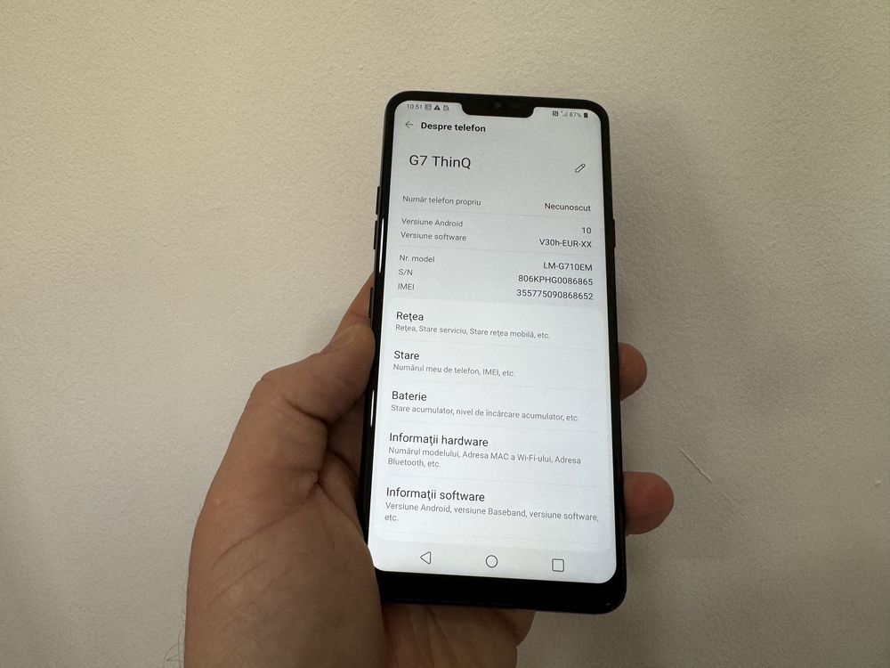 Lg G7 Thinq, 64 gb, 4 gb ram, Black