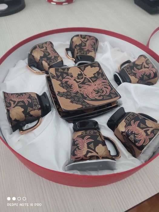 Set 6 cești cu farfuriuță