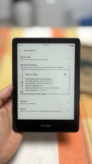Kindle Amazon Paperwhite 11 Gen M2L3EK-Ca Nou-Cutie-Mod Noapte-BUN