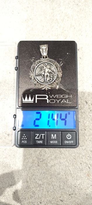 Сребърен медальон Архангел Михаил