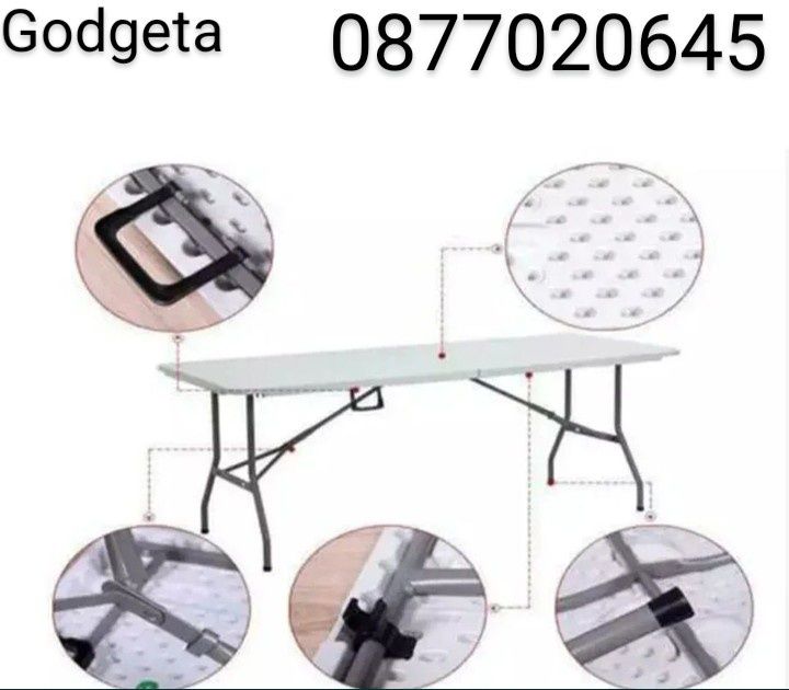 Маса за кетъринг и къмпинг 180/73 см. згъваема лесно преносимаа