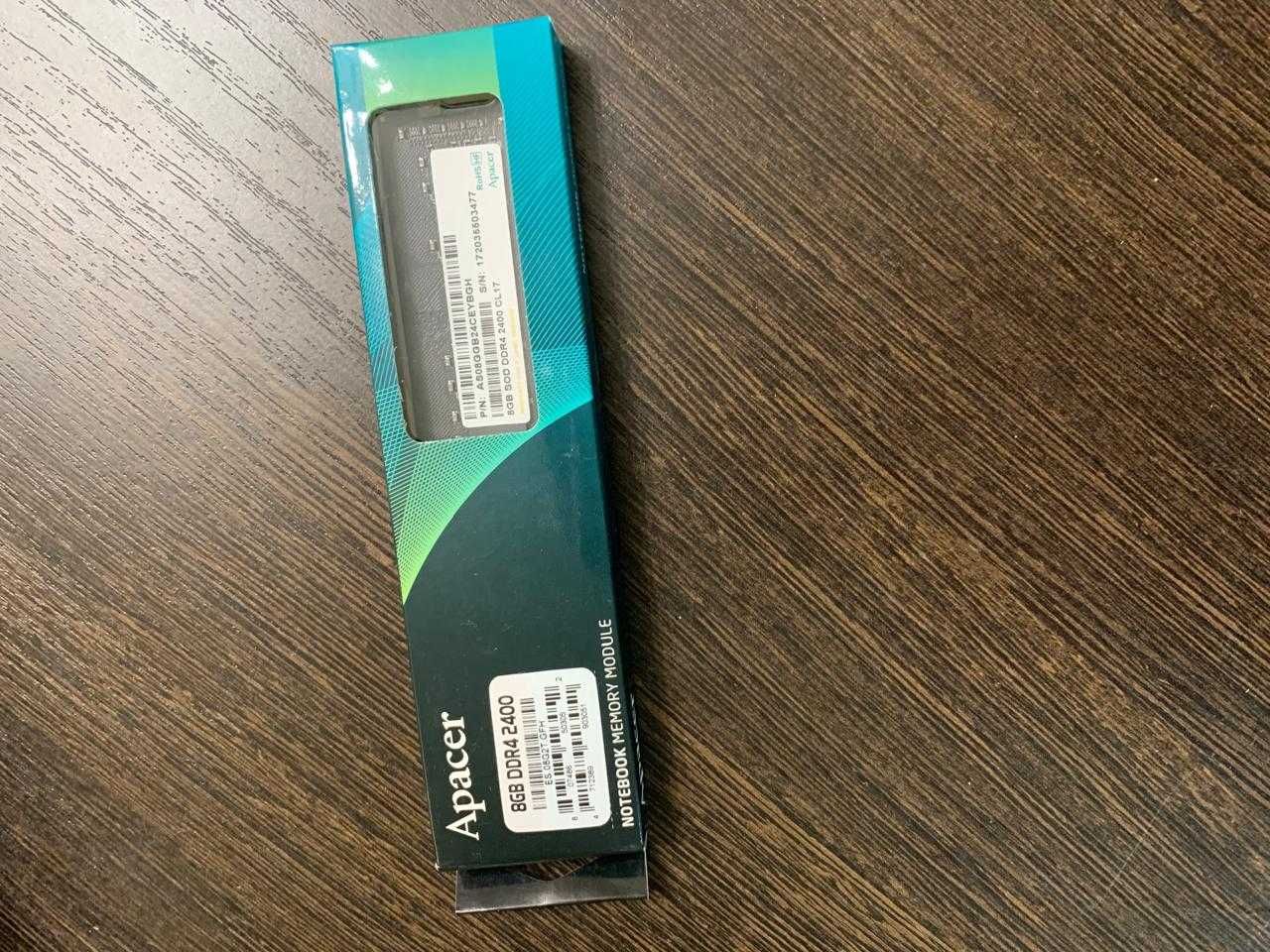 Модуль ОЗУ Apacer DDR4‑2400 SO‑DIMM 8 ГБ (AS08GGB24CEYBGH)