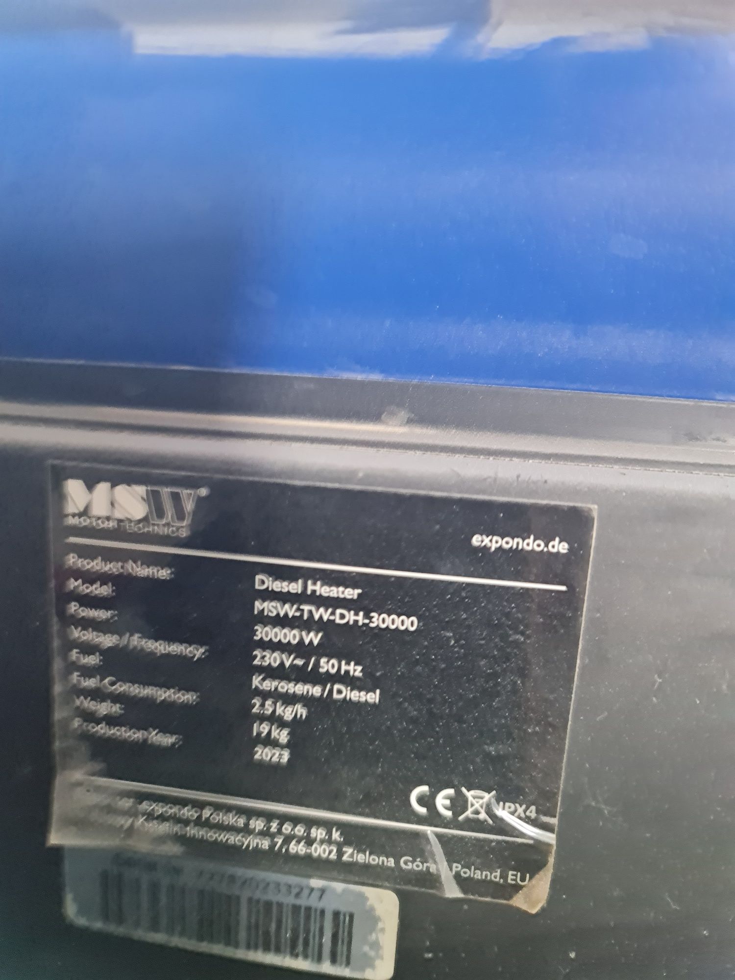 Tun de caldura 30 kw ,MSW , incalzitor industrial