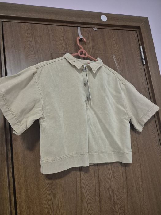 Zara къса риза с копчета, с лиосел, S размер или 164см