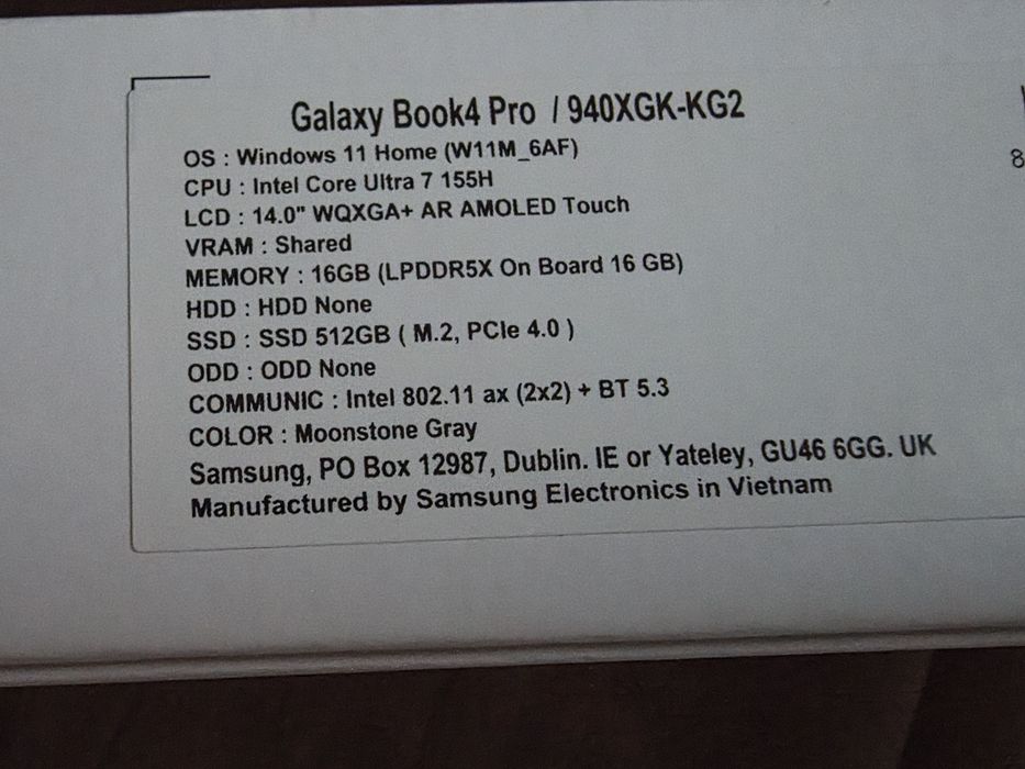 Samsung Galaxy Book4 Pro 14"