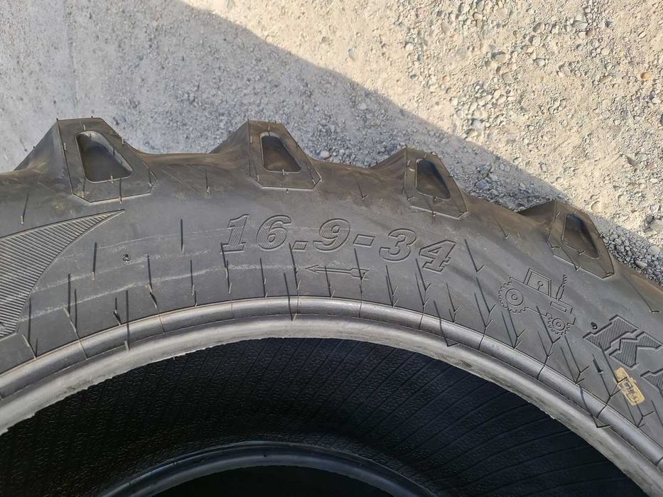 Anvelope noi MRL 16.9-34 14 pliuri cauciucuri tractor spate