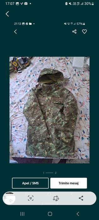 Vând scurta de armată noua, pret 280 lei